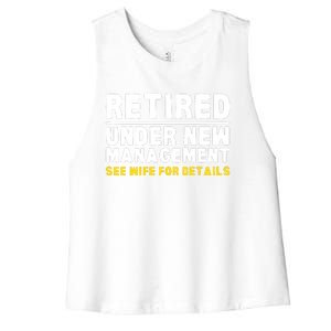 Retirement Dad Retiring Party Women's Racerback Cropped Tank