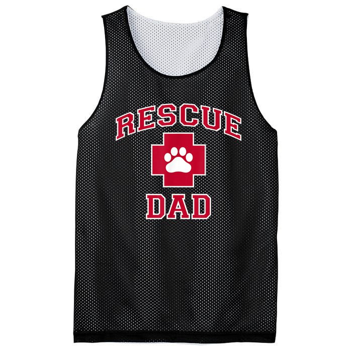 Rescue Dad Rescue Dog Or Cat Lover Mesh Reversible Basketball Jersey Tank