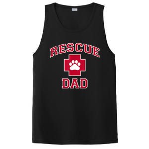 Rescue Dad Rescue Dog Or Cat Lover PosiCharge Competitor Tank