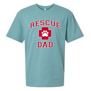 Rescue Dad Rescue Dog Or Cat Lover Sueded Cloud Jersey T-Shirt