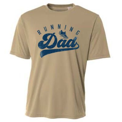 Running Dad Runner Gifts Daddy Fathers Day Cooling Performance Crew T-Shirt