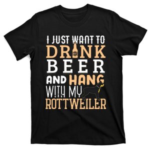 Rottweiler Dad Shirts Funny Fathers Day Rottie Dog Beer T-Shirt