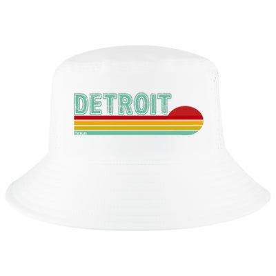 Retro Detroit Sunset Logo Cool Comfort Performance Bucket Hat