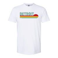 Retro Detroit Sunset Logo Softstyle CVC T-Shirt