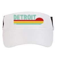 Retro Detroit Sunset Logo Adult Drive Performance Visor