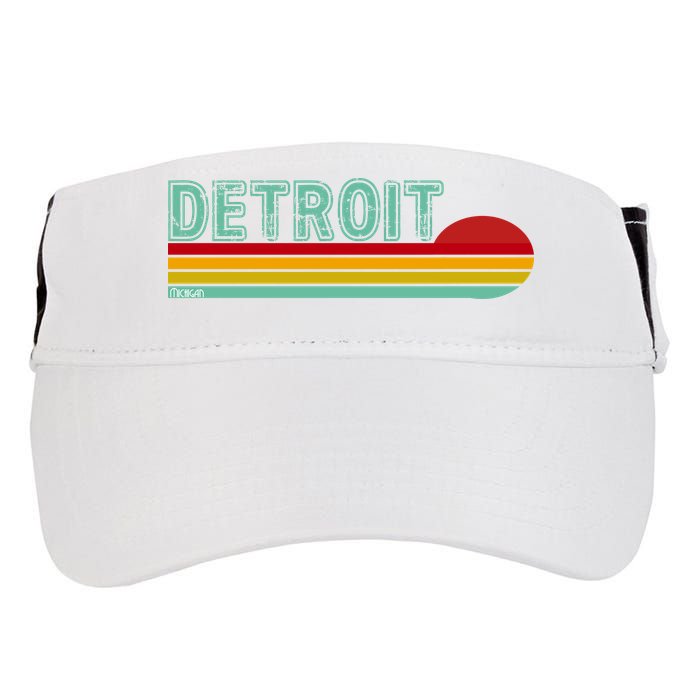 Retro Detroit Sunset Logo Adult Drive Performance Visor