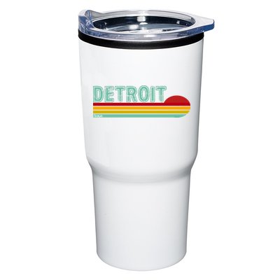 Retro Detroit Sunset Logo Tumbler