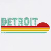Retro Detroit Sunset Logo Baby Bodysuit