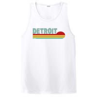 Retro Detroit Sunset Logo PosiCharge Competitor Tank