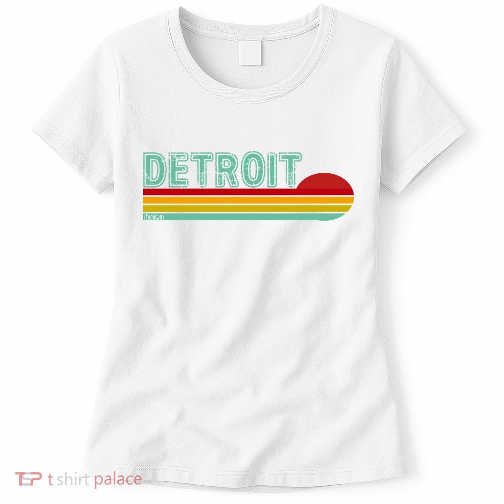 Retro Detroit Sunset Logo Women's T-Shirt