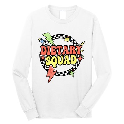 Retro Dietary Squad Dietary Appreciation Week For Staff Long Sleeve Shirt