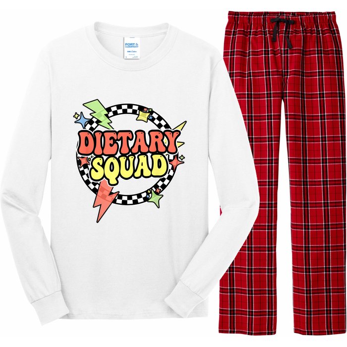 Retro Dietary Squad Dietary Appreciation Week For Staff Long Sleeve Pajama Set