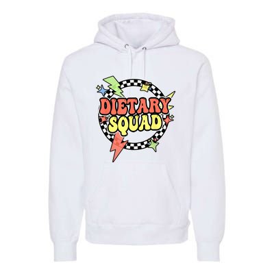 Retro Dietary Squad Dietary Appreciation Week For Staff Premium Hoodie