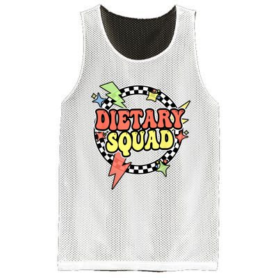 Retro Dietary Squad Dietary Appreciation Week For Staff Mesh Reversible Basketball Jersey Tank