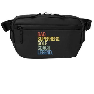 Retro Dad Superhero Golf Coach Legend Gift For Father's Day Crossbody Pack