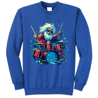 Rocker Drumming Santa Claus Drummer Gift Sweatshirt