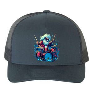 Rocker Drumming Santa Claus Drummer Gift Yupoong Adult 5-Panel Trucker Hat