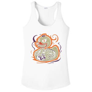 Rubber Duck Skeleton Rubber Duckie Costume Party Ladies PosiCharge Competitor Racerback Tank