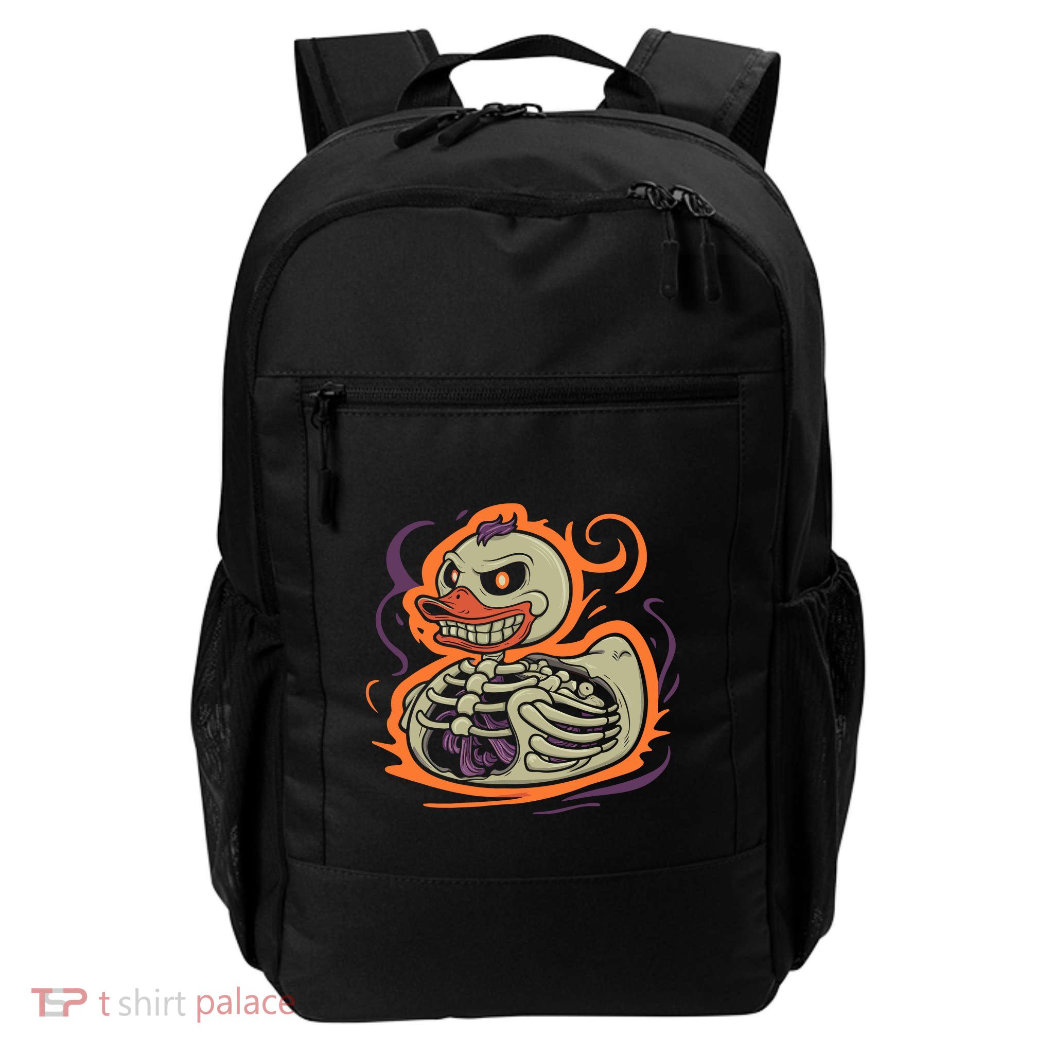 Rubber Duck Skeleton Rubber Duckie Costume Party Daily Commute Backpack