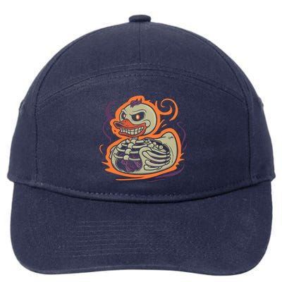 Rubber Duck Skeleton Rubber Duckie Costume Party 7-Panel Snapback Hat