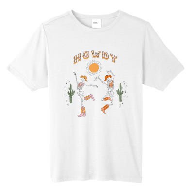 Retro Desert Skeleton Dancing Cow Boots Hat Howdy Western Tall Fusion ChromaSoft Performance T-Shirt