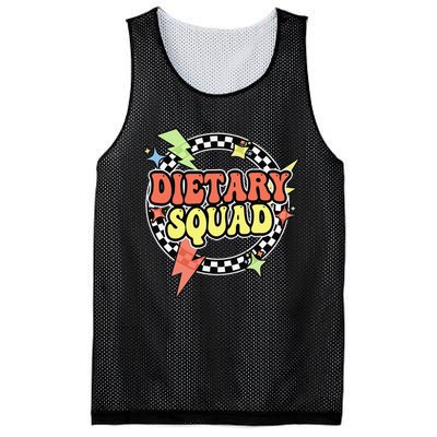 Retro Dietary Squad Dietary Appreciation Week For Staff Gift Mesh Reversible Basketball Jersey Tank