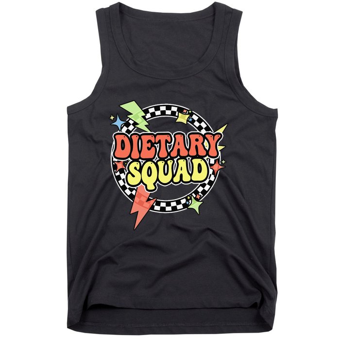 Retro Dietary Squad Dietary Appreciation Week For Staff Gift Tank Top