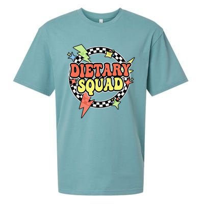 Retro Dietary Squad Dietary Appreciation Week For Staff Gift Sueded Cloud Jersey T-Shirt