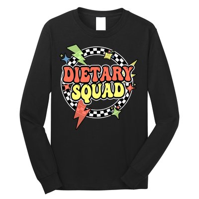 Retro Dietary Squad Dietary Appreciation Week For Staff Long Sleeve Shirt