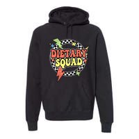 Retro Dietary Squad Dietary Appreciation Week For Staff Premium Hoodie