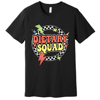 Retro Dietary Squad Dietary Appreciation Week For Staff Premium T-Shirt