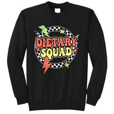 Retro Dietary Squad Dietary Appreciation Week For Staff Tall Sweatshirt