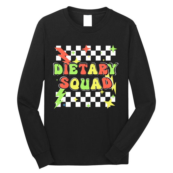 Retro Dietary Squad Dietary Appreciation Week For Staff Long Sleeve Shirt