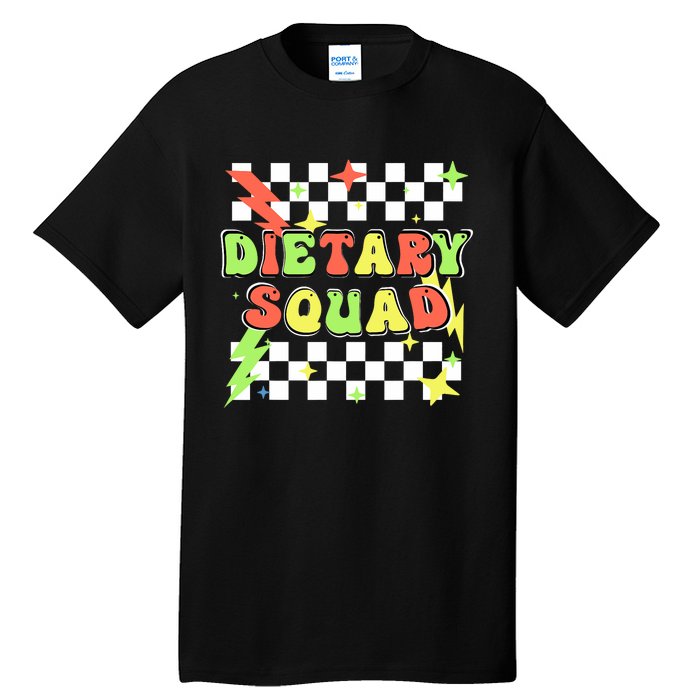 Retro Dietary Squad Dietary Appreciation Week For Staff Tall T-Shirt