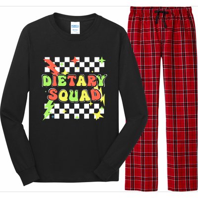 Retro Dietary Squad Dietary Appreciation Week For Staff Long Sleeve Pajama Set