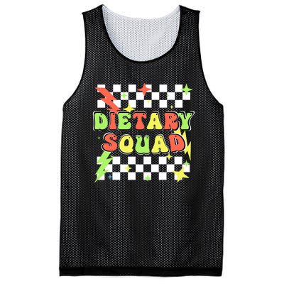 Retro Dietary Squad Dietary Appreciation Week For Staff Mesh Reversible Basketball Jersey Tank