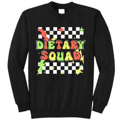 Retro Dietary Squad Dietary Appreciation Week For Staff Tall Sweatshirt