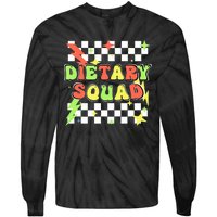 Retro Dietary Squad Dietary Appreciation Week For Staff Tie-Dye Long Sleeve Shirt