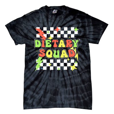 Retro Dietary Squad Dietary Appreciation Week For Staff Tie-Dye T-Shirt