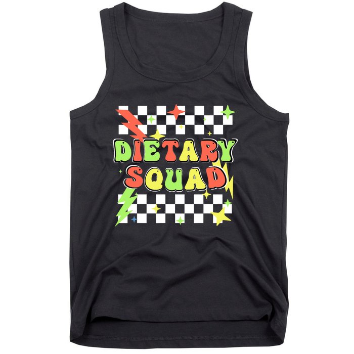 Retro Dietary Squad Dietary Appreciation Week For Staff Tank Top