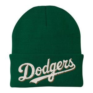 Retro Dodgers Style Classic Knit Cap Winter Beanie