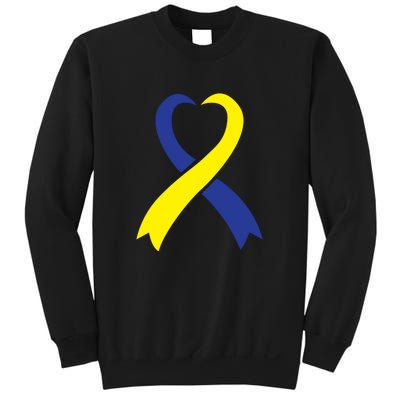 Ribbon Down Syndrome Awareness Gift Sweatshirt