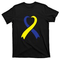 Ribbon Down Syndrome Awareness Gift T-Shirt