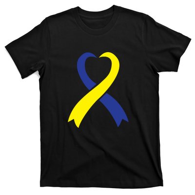 Ribbon Down Syndrome Awareness Gift T-Shirt