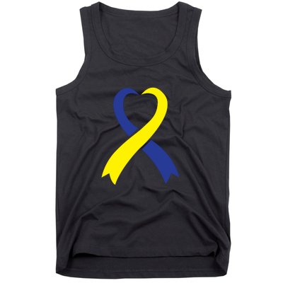 Ribbon Down Syndrome Awareness Gift Tank Top