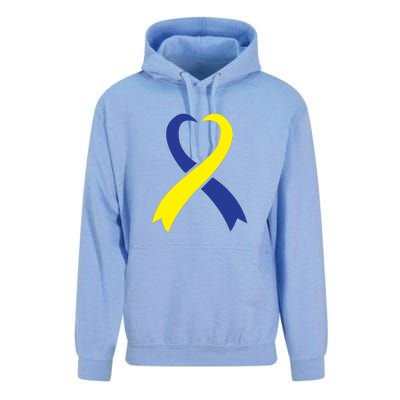 Ribbon Down Syndrome Awareness Gift Unisex Surf Hoodie