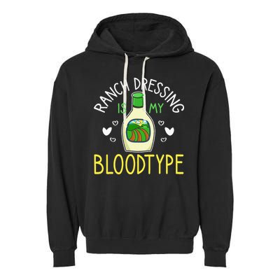 Ranch Dressing Salad Sauce Garment-Dyed Fleece Hoodie