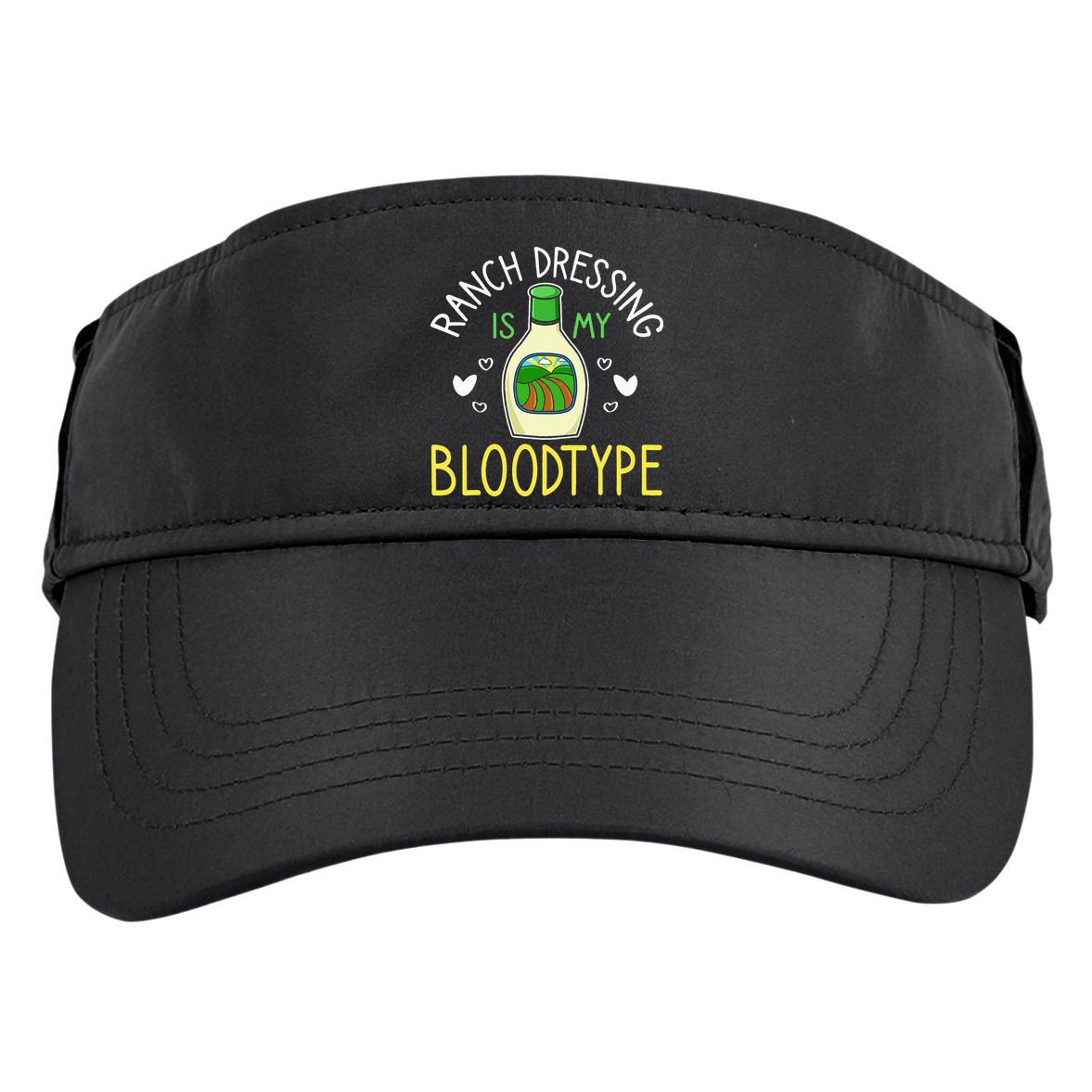 Ranch Dressing Salad Sauce Adult Drive Performance Visor