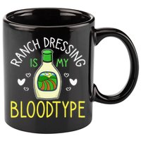 Ranch Dressing Salad Sauce 11oz C Handle Ceramic Mug