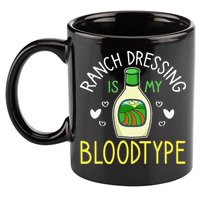 Ranch Dressing Salad Sauce 11oz C Handle Ceramic Mug